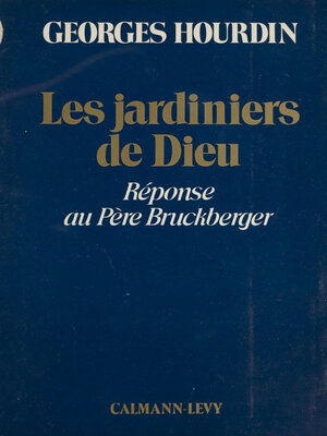 cover image of Les jardiniers de Dieu